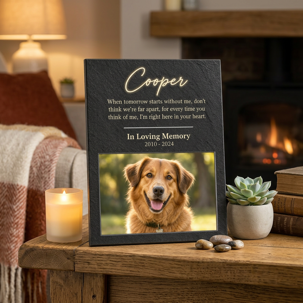 Personalized Dog Memorial Portrait Canvas Wall Art – Custom Pet Photo Gift - Image 2