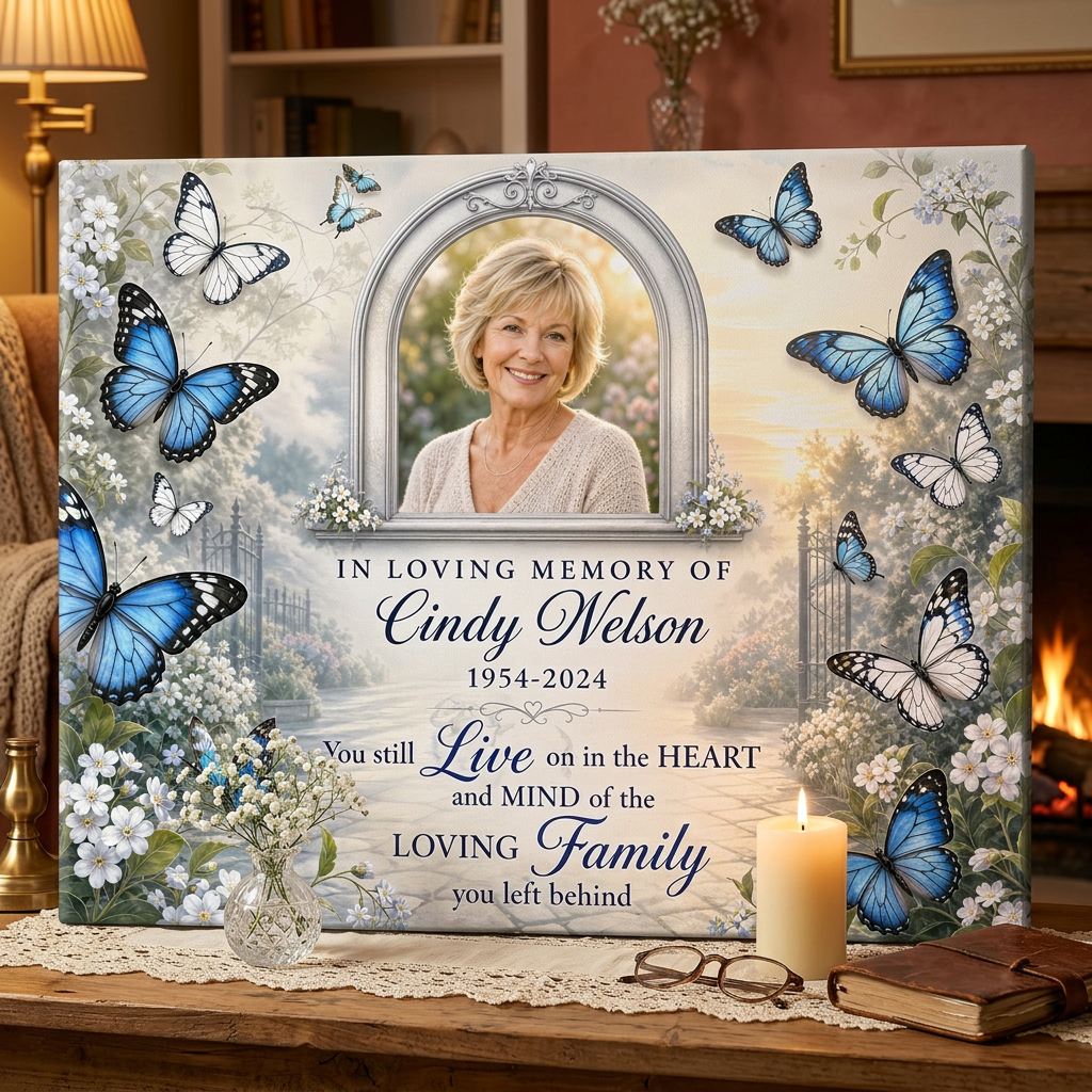 Personalized Memorial Canvas Wall Art for Loss of Mother, Grandmother or Loved One - Image 2