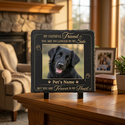 Personalized Dog Memorial Garden Stone with Photo – Pet Loss Sympathy Gift - Image 2 | VNMGSREPR1-6IN-EHIEU_AI_0484 VNMGSREPR1-8IN-EHIEU_AI_0484