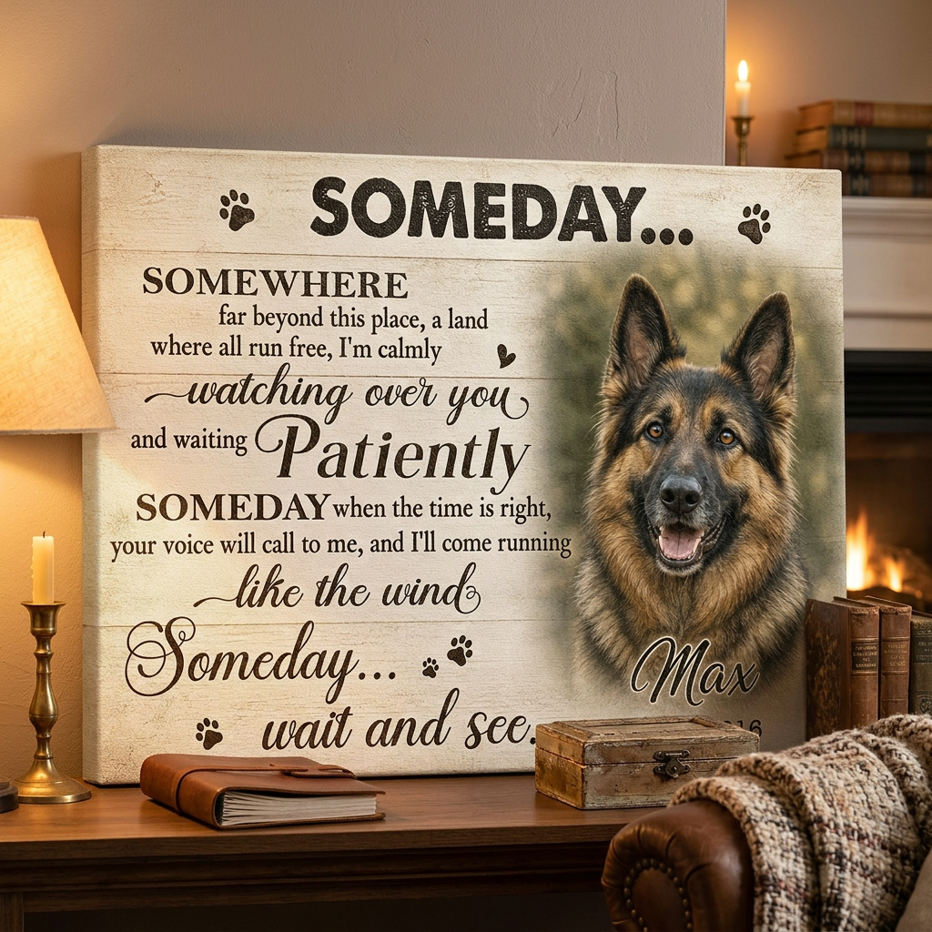 Personalized German Shepherd Memorial Wall Canvas - Dog Loss Remembrance Keepsake Gift - Image 2 | WCV-12X8-EHIEU_AI_0032 WCV-14X11-EHIEU_AI_0032 WCV-18X12-EHIEU_AI_0032 WCV-20X16-EHIEU_AI_0032 WCV-24X16-EHIEU_AI_0032 WCV-24X20-EHIEU_AI_0032 WCV-30X20-EHIEU_AI_0032 WCV-30X24-EHIEU_AI_0032 WCV-36X24-EHIEU_AI_0032 WCV-40X30-EHIEU_AI_0032