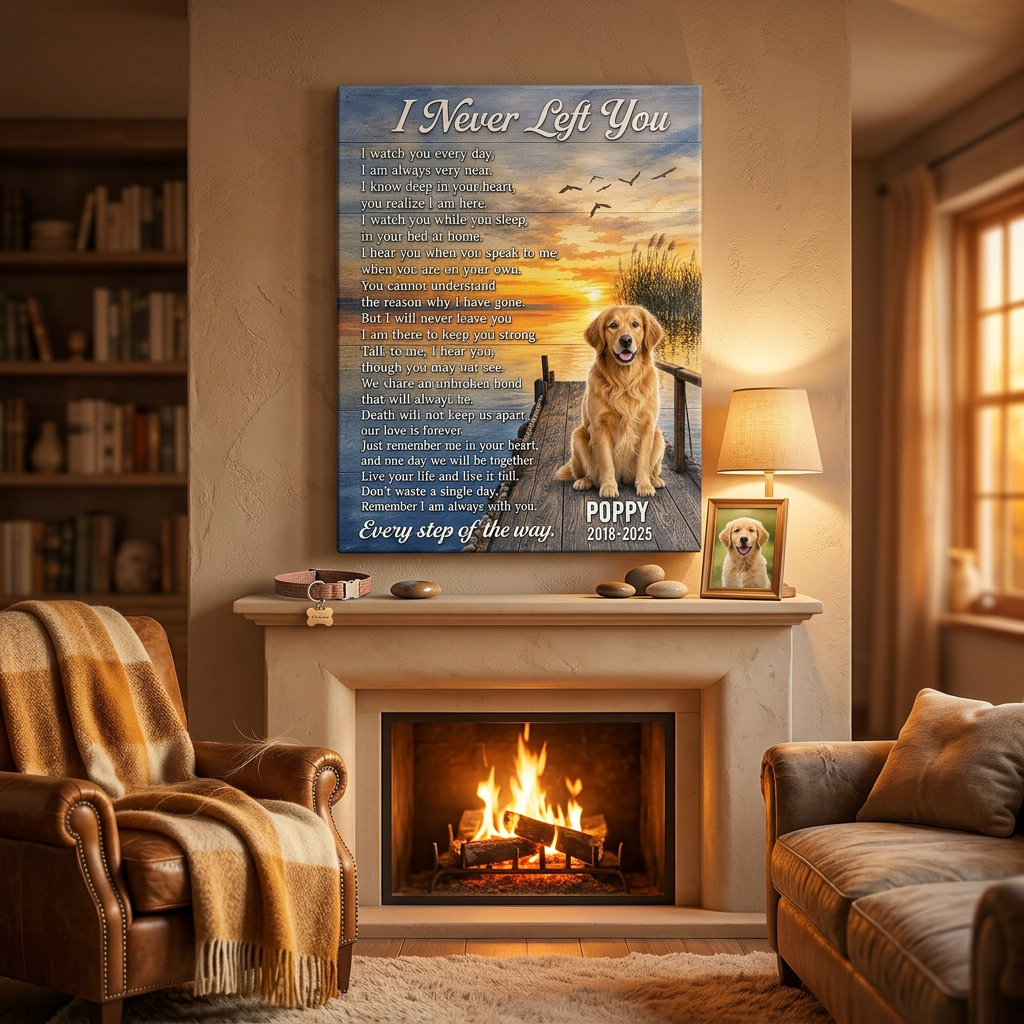 Personalized Pet Memorial Canvas Wall Art - Custom Dog Photo Print - Dog Loss Sympathy Gift - Image 2 | WCV-12X8-EHIEU_AI_0027 WCV-14X11-EHIEU_AI_0027 WCV-18X12-EHIEU_AI_0027 WCV-20X16-EHIEU_AI_0027 WCV-24X16-EHIEU_AI_0027 WCV-24X20-EHIEU_AI_0027 WCV-30X20-EHIEU_AI_0027 WCV-30X24-EHIEU_AI_0027 WCV-36X24-EHIEU_AI_0027 WCV-40X30-EHIEU_AI_0027