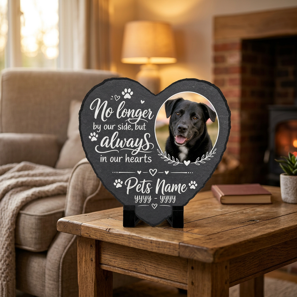 Personalized Pet Memorial Garden Stone – Custom Photo Slate Plaque Dog Loss Gift - Image 2 | VNMGSREPR1-6IN-EHIEU_AI_0469 VNMGSREPR1-8IN-EHIEU_AI_0469