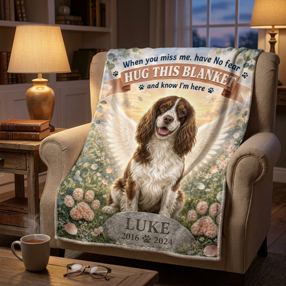 Personalized Pet Memorial Photo Blanket for Dog Loss - Custom Fleece Sympathy Gift - Image 2