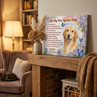 Personalized Pet Memorial Canvas Wall Art - Custom Dog Photo Rainbow Bridge Sympathy Gift - Image 2 | WCV-12X8-EHIEU_AI_0024 WCV-14X11-EHIEU_AI_0024 WCV-18X12-EHIEU_AI_0024 WCV-20X16-EHIEU_AI_0024 WCV-24X16-EHIEU_AI_0024 WCV-24X20-EHIEU_AI_0024 WCV-30X20-EHIEU_AI_0024 WCV-30X24-EHIEU_AI_0024 WCV-36X24-EHIEU_AI_0024 WCV-40X30-EHIEU_AI_0024