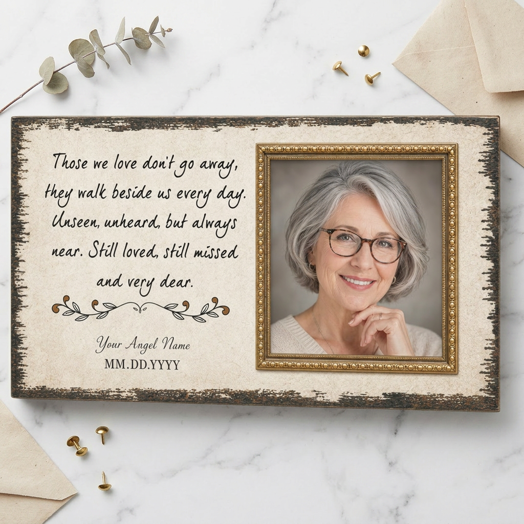 Personalized Memorial Photo Canvas Wall Art – Sympathy Gift for Loss of Loved One - Image 3
