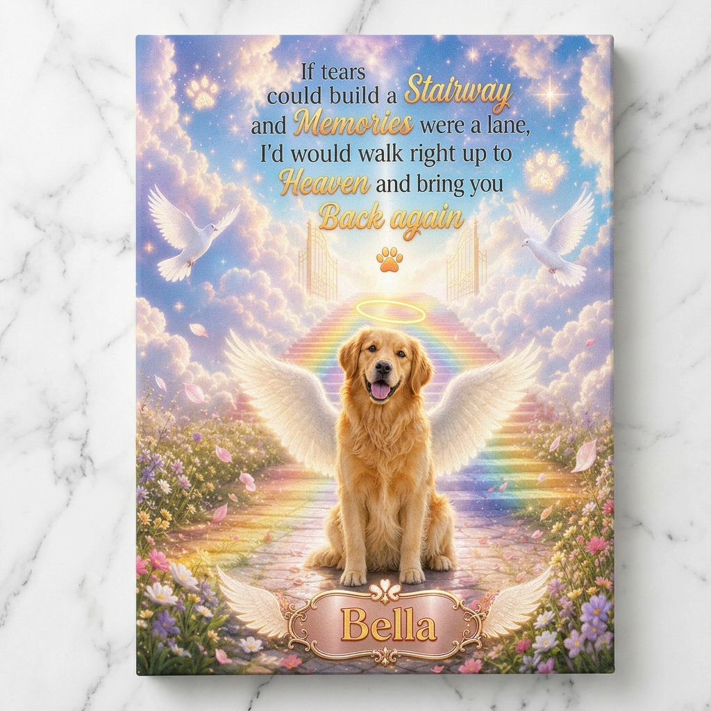 Personalized Pet Memorial Canvas Wall Art, Custom Dog Portrait Photo Print, Dog Loss Sympathy Gift - Image 3 | WCV-12X8-EHIEU_AI_0035 WCV-14X11-EHIEU_AI_0035 WCV-18X12-EHIEU_AI_0035 WCV-20X16-EHIEU_AI_0035 WCV-24X16-EHIEU_AI_0035 WCV-24X20-EHIEU_AI_0035 WCV-30X20-EHIEU_AI_0035 WCV-30X24-EHIEU_AI_0035 WCV-36X24-EHIEU_AI_0035 WCV-40X30-EHIEU_AI_0035
