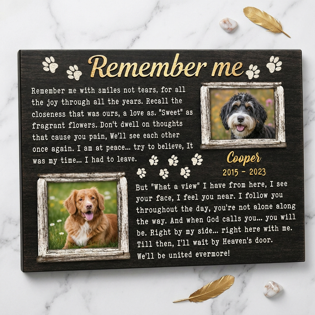 Personalized Dog Memorial Wall Canvas - Custom Pet Photo & Name Remembrance Keepsake Print - Image 3 | WCV-12X8-EHIEU_AI_0038 WCV-14X11-EHIEU_AI_0038 WCV-18X12-EHIEU_AI_0038 WCV-20X16-EHIEU_AI_0038 WCV-24X16-EHIEU_AI_0038 WCV-24X20-EHIEU_AI_0038 WCV-30X20-EHIEU_AI_0038 WCV-30X24-EHIEU_AI_0038 WCV-36X24-EHIEU_AI_0038 WCV-40X30-EHIEU_AI_0038