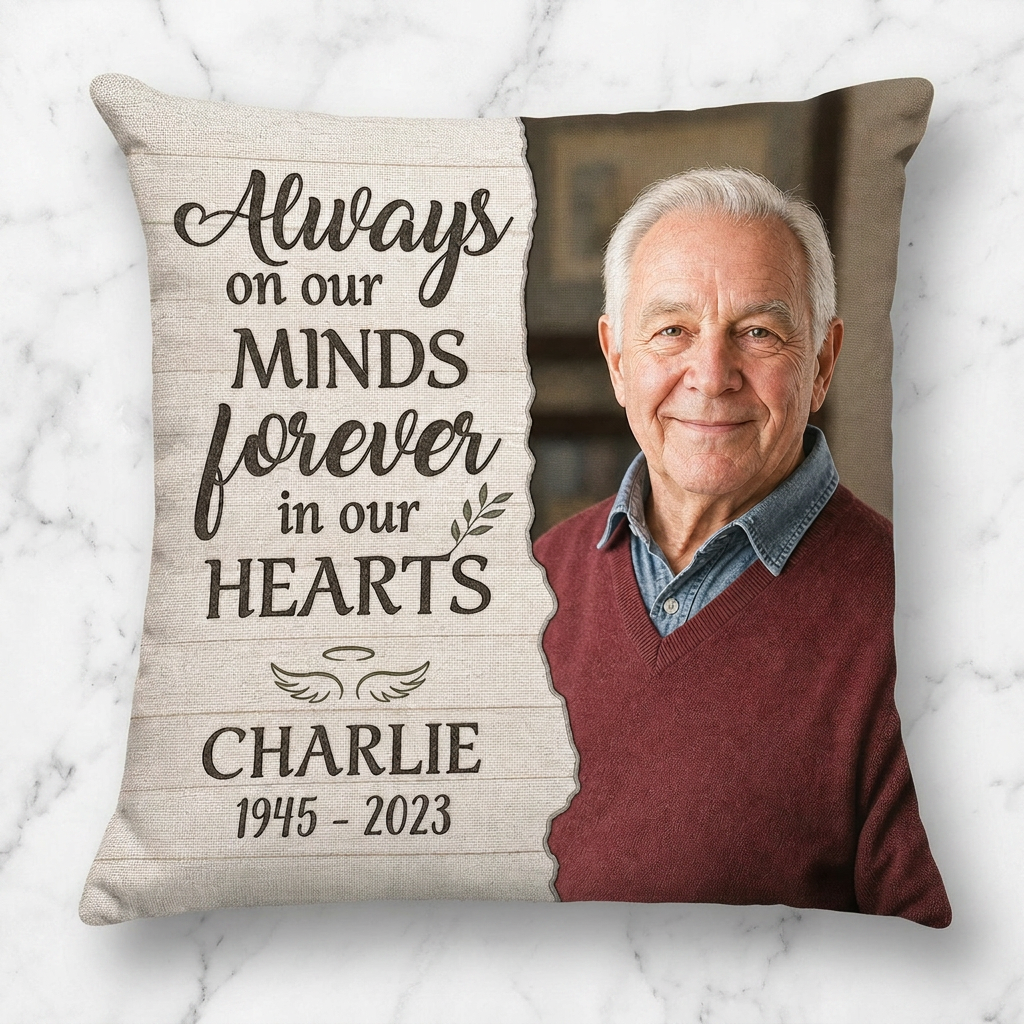 Personalized Memorial Photo Pillow All Over Printed - Sympathy Gift for Loss of a Loved One - Image 3