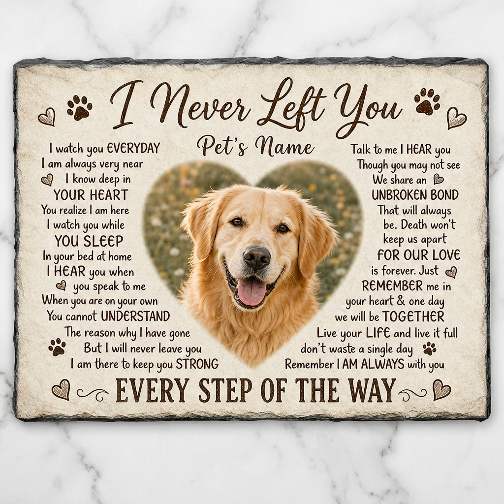 Personalized Pet Memorial Garden Stone with Photo – Dog Loss Remembrance Plaque - Image 3 | VNMGSREPR1-6IN-EHIEU_AI_0483 VNMGSREPR1-8IN-EHIEU_AI_0483