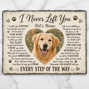 Personalized Pet Memorial Garden Stone with Photo – Dog Loss Remembrance Plaque - Image 3