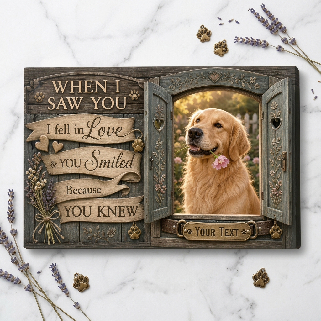 Personalized Dog Photo Wall Canvas Custom Pet Portrait Gift for Dog Lovers - Image 3