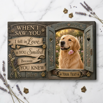 Personalized Dog Photo Wall Canvas Custom Pet Portrait Gift for Dog Lovers - Image 3