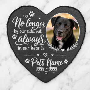 Personalized Pet Memorial Garden Stone – Custom Photo Slate Plaque Dog Loss Gift - Image 3