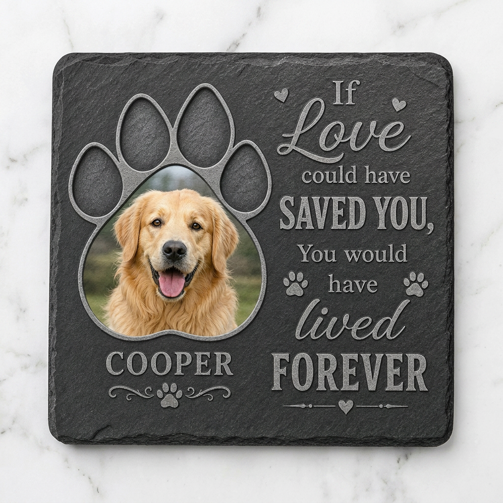 Personalized Pet Memorial Garden Stone Rectangle – Dog Loss Grave Marker Gift - Image 3 | VNMGSREPR1-6IN-EHIEU_AI_0425 VNMGSREPR1-8IN-EHIEU_AI_0425