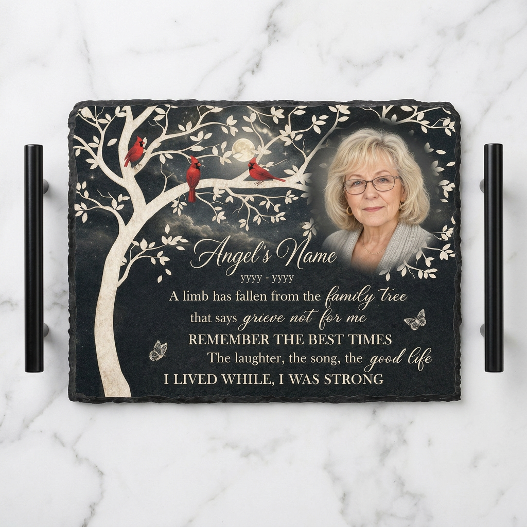 Personalized A Limb Has Fallen Memorial Garden Stone Custom Photo – Sympathy Gift - Image 3 | VNMGSREPR1-6IN-EHIEU_AI_0438 VNMGSREPR1-8IN-EHIEU_AI_0438