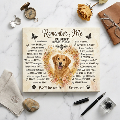 Personalized Dog Memorial Canvas Wall Art - Custom Pet Photo Print with Name & Dates - Image 3 | WCV-12X8-EHIEU_AI_0039 WCV-14X11-EHIEU_AI_0039 WCV-18X12-EHIEU_AI_0039 WCV-20X16-EHIEU_AI_0039 WCV-24X16-EHIEU_AI_0039 WCV-24X20-EHIEU_AI_0039 WCV-30X20-EHIEU_AI_0039 WCV-30X24-EHIEU_AI_0039 WCV-36X24-EHIEU_AI_0039 WCV-40X30-EHIEU_AI_0039