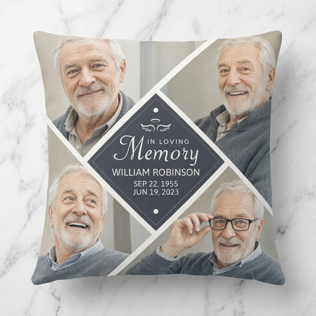 Personalized In Loving Memory Photo Pillow - Memorial Keepsake Gift for Family & Friends - Image 3