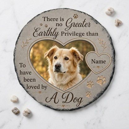 Personalized Dog Memorial Garden Stone With Photo – Pet Loss Keepsake Gift - Image 3 | VNMGSREPR1-6IN-EHIEU_AI_0439 VNMGSREPR1-8IN-EHIEU_AI_0439