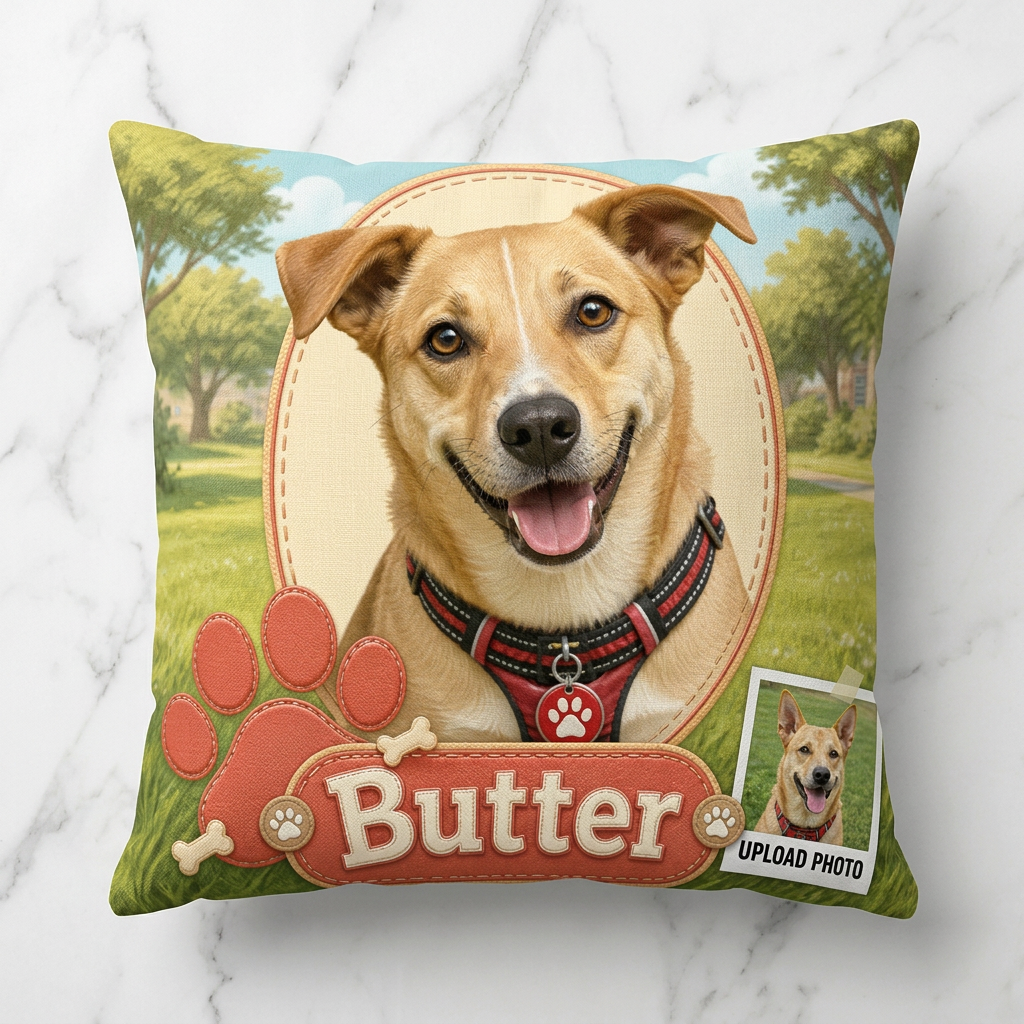 Personalized Pet Photo Pillow All Over Printed - Custom Dog Cat Name Gift for Pet Owners & Lovers - Image 3