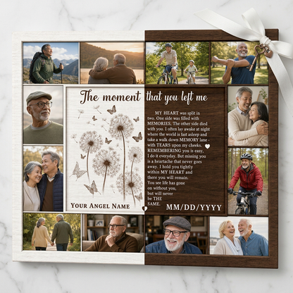 Personalized Memorial Photo Collage Wall Canvas Loss of Loved One Bereavement Gift - Image 3