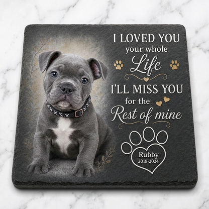 Personalized Pet Memorial Garden Stone – Custom Dog Photo Plaque for Pet Loss - Image 3 | VNMGSREPR1-6IN-EHIEU_AI_0407 VNMGSREPR1-8IN-EHIEU_AI_0407