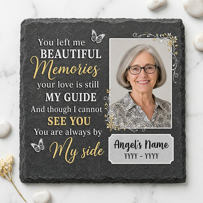 Personalized Memorial Photo Garden Stone for Loss of Mother, Sympathy Gift - Image 3 | VNMGSREPR1-6IN-EHIEU_AI_0460 VNMGSREPR1-8IN-EHIEU_AI_0460