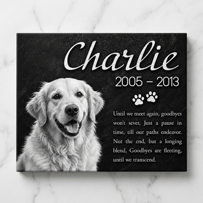 Personalized Dog Memorial Canvas Wall Art – Custom Pet Loss Remembrance Gift - Image 3