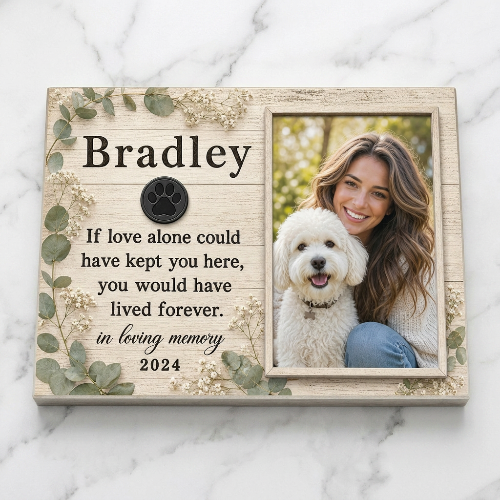 Personalized Pet Memorial Photo Canvas Wall Art – Dog Loss Sympathy Gift - Image 3