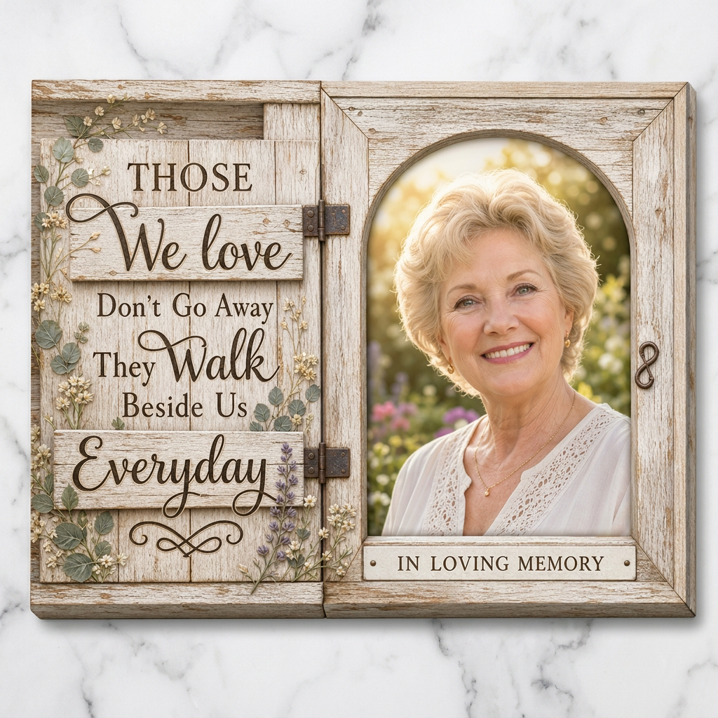 Personalized Memorial Wall Canvas, In Loving Memory Photo Frame Sympathy Gift for Loss - Image 3