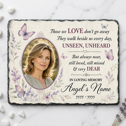 Personalized Parents Memorial Photo Slate Stone – Sympathy Gift for Loss - Image 3 | VNMGSREPR1-6IN-EHIEU_AI_0471 VNMGSREPR1-8IN-EHIEU_AI_0471