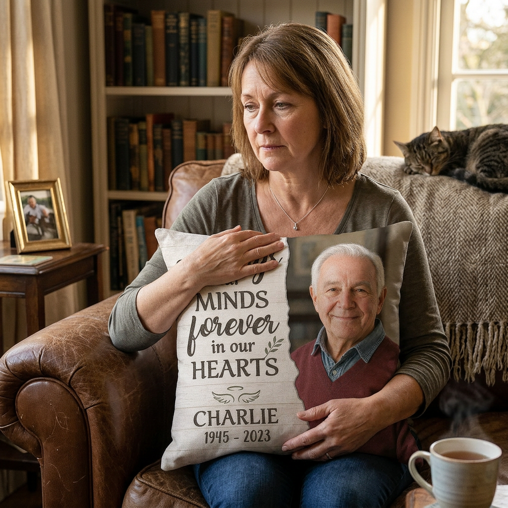 Personalized Memorial Photo Pillow All Over Printed - Sympathy Gift for Loss of a Loved One - Image 4