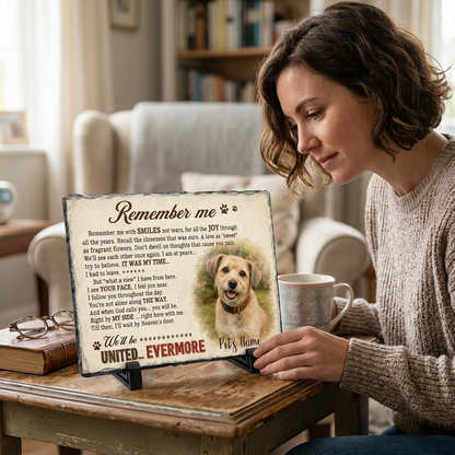 Personalized Dog Memorial Garden Stone – Custom Pet Photo Slate for Pet Loss - Image 4 | VNMGSREPR1-6IN-EHIEU_AI_0445 VNMGSREPR1-8IN-EHIEU_AI_0445