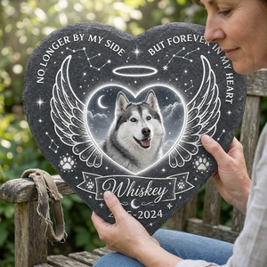 Personalized Dog Memorial Heart Stone – Custom Pet Loss Garden Keepsake Gift - Image 4