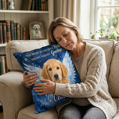 Personalized Pet Memorial Photo Pillow - Custom Dog Loss Sympathy Gift, Rainbow Bridge Remembrance - Image 4