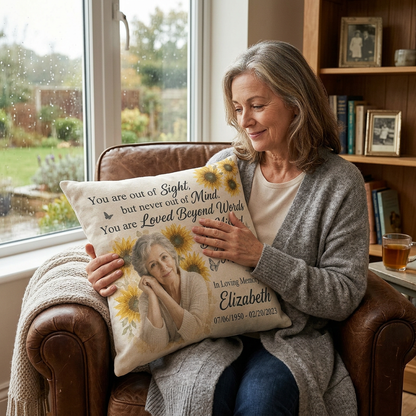 Personalized Memorial Photo Pillow - Custom Remembrance Sympathy Gift for Loss of a Loved One - Image 4