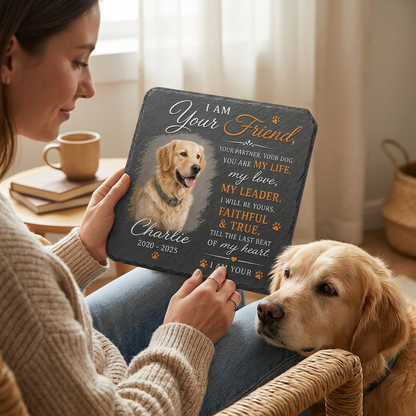 Personalized Dog Memorial Garden Stone with Photo – Pet Loss Remembrance Gift - Image 4 | VNMGSREPR1-6IN-EHIEU_AI_0420 VNMGSREPR1-8IN-EHIEU_AI_0420