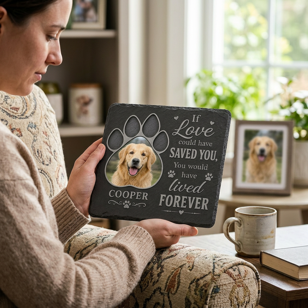 Personalized Pet Memorial Garden Stone Rectangle – Dog Loss Grave Marker Gift - Image 4 | VNMGSREPR1-6IN-EHIEU_AI_0425 VNMGSREPR1-8IN-EHIEU_AI_0425