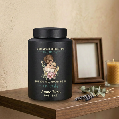 Personalized Infant Baby Loss UV Printed Stainless Steel Urn for Human Ashes Loss of Child Bereavement Miscarriage Stillbirth Ash Container Memorial Keepsake Urn, Memorial Gift, In Loving Memory - Image 4