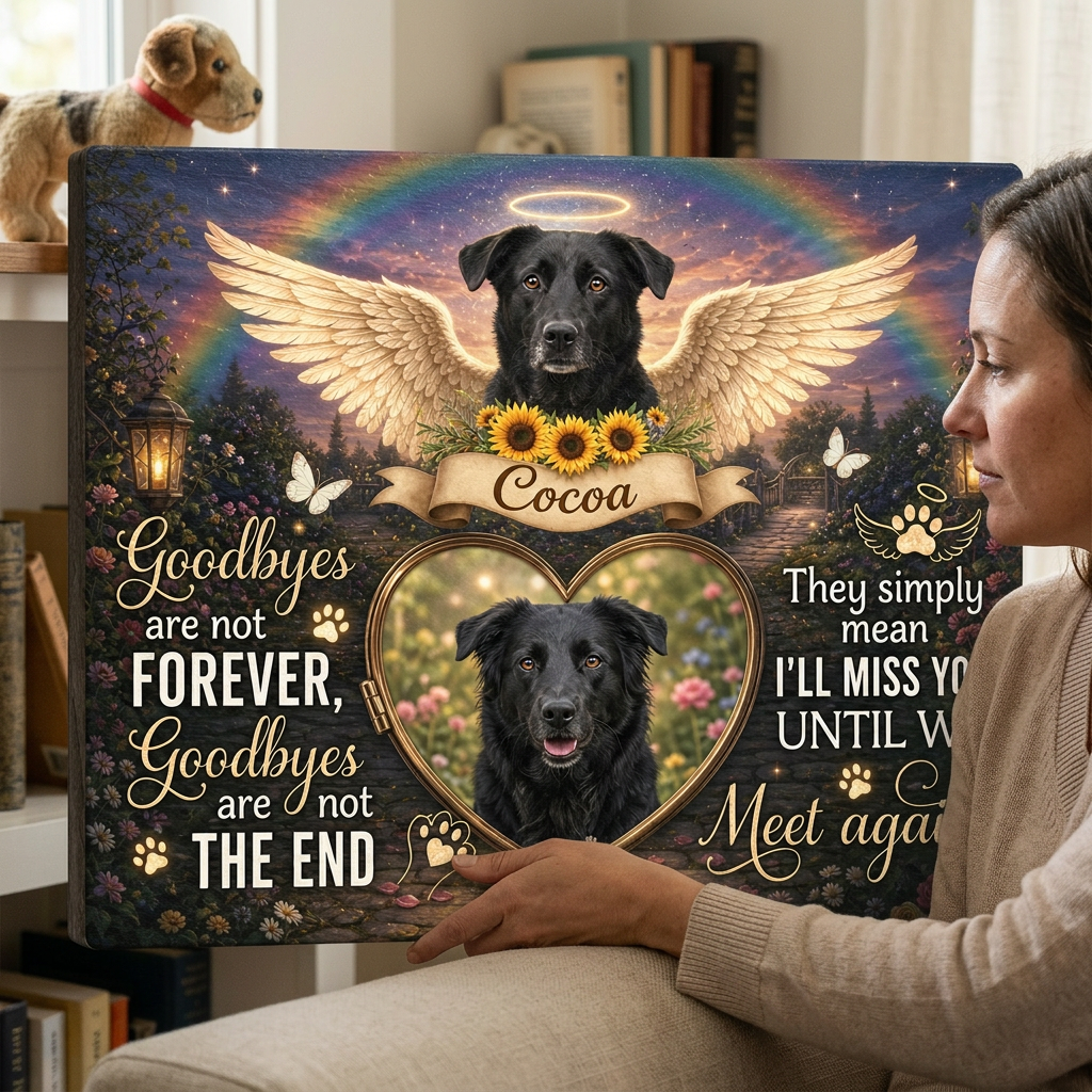 Personalized Dog Memorial Canvas Wall Art with Photo - Pet Loss Remembrance Gift - Image 4 | WCV-12X8-EHIEU_AI_0028 WCV-14X11-EHIEU_AI_0028 WCV-18X12-EHIEU_AI_0028 WCV-20X16-EHIEU_AI_0028 WCV-24X16-EHIEU_AI_0028 WCV-24X20-EHIEU_AI_0028 WCV-30X20-EHIEU_AI_0028 WCV-30X24-EHIEU_AI_0028 WCV-36X24-EHIEU_AI_0028 WCV-40X30-EHIEU_AI_0028