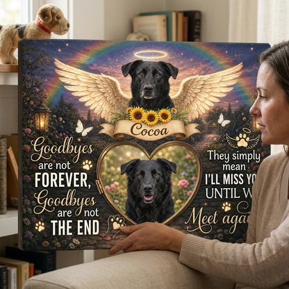 Personalized Dog Memorial Canvas Wall Art with Photo - Pet Loss Remembrance Gift - Image 4 | WCV-12X8-EHIEU_AI_0028 WCV-14X11-EHIEU_AI_0028 WCV-18X12-EHIEU_AI_0028 WCV-20X16-EHIEU_AI_0028 WCV-24X16-EHIEU_AI_0028 WCV-24X20-EHIEU_AI_0028 WCV-30X20-EHIEU_AI_0028 WCV-30X24-EHIEU_AI_0028 WCV-36X24-EHIEU_AI_0028 WCV-40X30-EHIEU_AI_0028