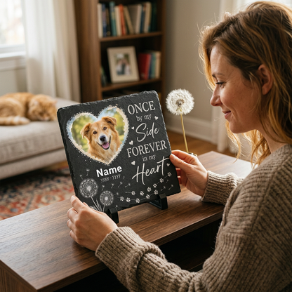 Personalized Dog Memorial Photo Rock Slate Garden Stone – Pet Loss Gift - Image 4 | VNMGSREPR1-6IN-EHIEU_AI_0453 VNMGSREPR1-8IN-EHIEU_AI_0453
