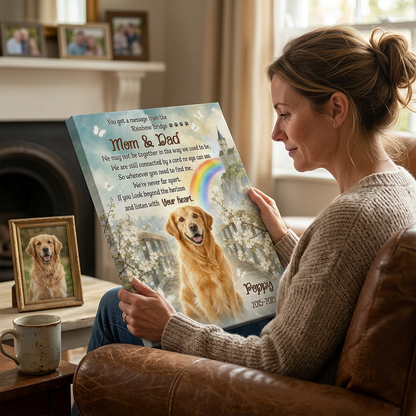 Personalized Pet Memorial Canvas Wall Art - Dog Loss Rainbow Bridge Sympathy Gift - Image 4 | WCV-12X8-EHIEU_AI_0026 WCV-14X11-EHIEU_AI_0026 WCV-18X12-EHIEU_AI_0026 WCV-20X16-EHIEU_AI_0026 WCV-24X16-EHIEU_AI_0026 WCV-24X20-EHIEU_AI_0026 WCV-30X20-EHIEU_AI_0026 WCV-30X24-EHIEU_AI_0026 WCV-36X24-EHIEU_AI_0026 WCV-40X30-EHIEU_AI_0026