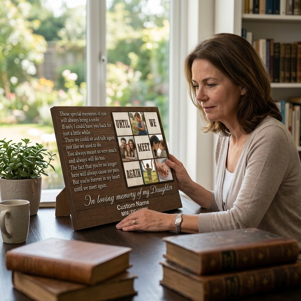 Personalized Daughter Memorial Wall Canvas In Loving Memory Remembrance Sympathy Keepsake Gift - Image 4