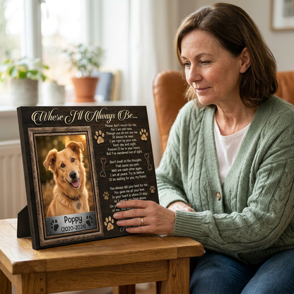 Personalized Dog Memorial Canvas Wall Art - Custom Pet Photo & Name Remembrance Sign for Pet Loss - Image 4 | WCV-12X8-EHIEU_AI_0033 WCV-14X11-EHIEU_AI_0033 WCV-18X12-EHIEU_AI_0033 WCV-20X16-EHIEU_AI_0033 WCV-24X16-EHIEU_AI_0033 WCV-24X20-EHIEU_AI_0033 WCV-30X20-EHIEU_AI_0033 WCV-30X24-EHIEU_AI_0033 WCV-36X24-EHIEU_AI_0033 WCV-40X30-EHIEU_AI_0033