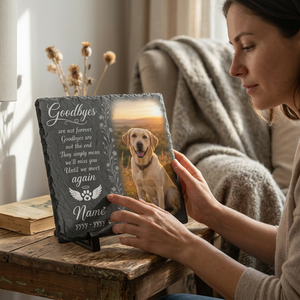 Until We Meet Again Personalized Dog Memorial Garden Stone Custom Pet Loss Gift - Image 4