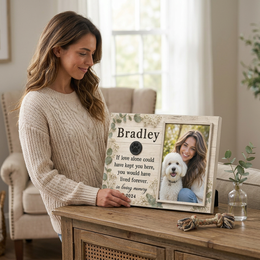 Personalized Pet Memorial Photo Canvas Wall Art – Dog Loss Sympathy Gift - Image 4