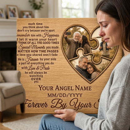 Personalized Memorial Canvas – Sympathy Gift for Loss of Father With Photos - Image 4