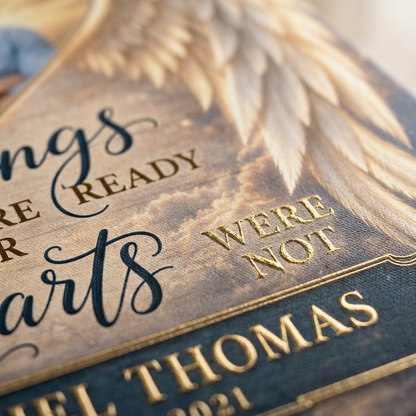 Personalized Memorial Photo Canvas with Angel Wings - Custom Bereavement Gift - Image 5