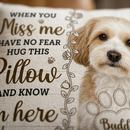 Personalized Pet Memorial Photo Pillow - Dog Loss Sympathy Gift for Pet Owners & Dog Lovers - Image 5