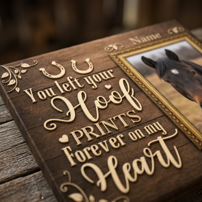 Personalized Horse Memorial Wall Canvas In Loving Memory Sympathy Gift - Image 5